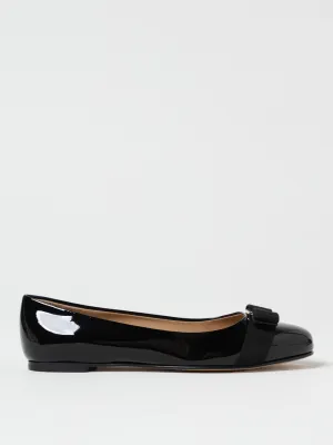 Ferragamo Ballet Flats Woman Black
