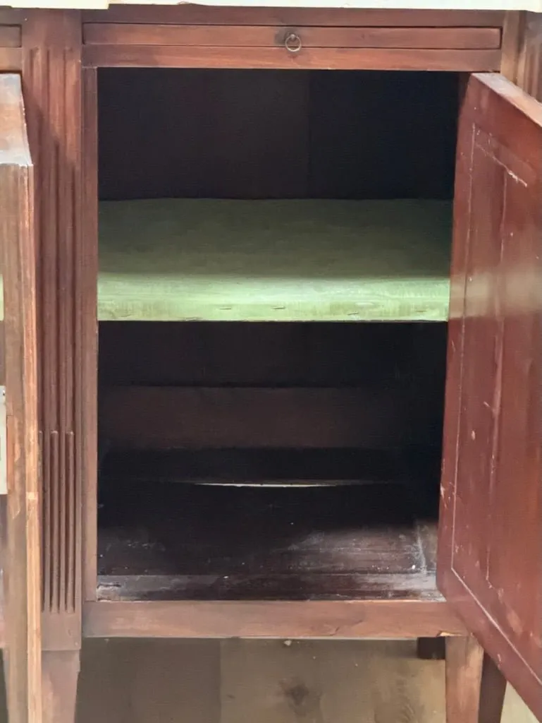 French Directoire Period Mahogany and Marble Sideboard Enfilade