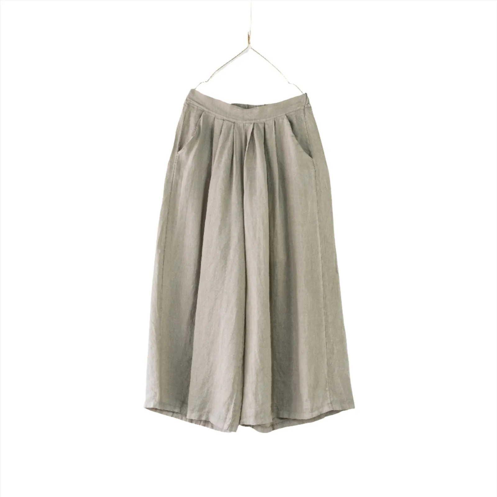Full Length Wide Leg Linen Pants