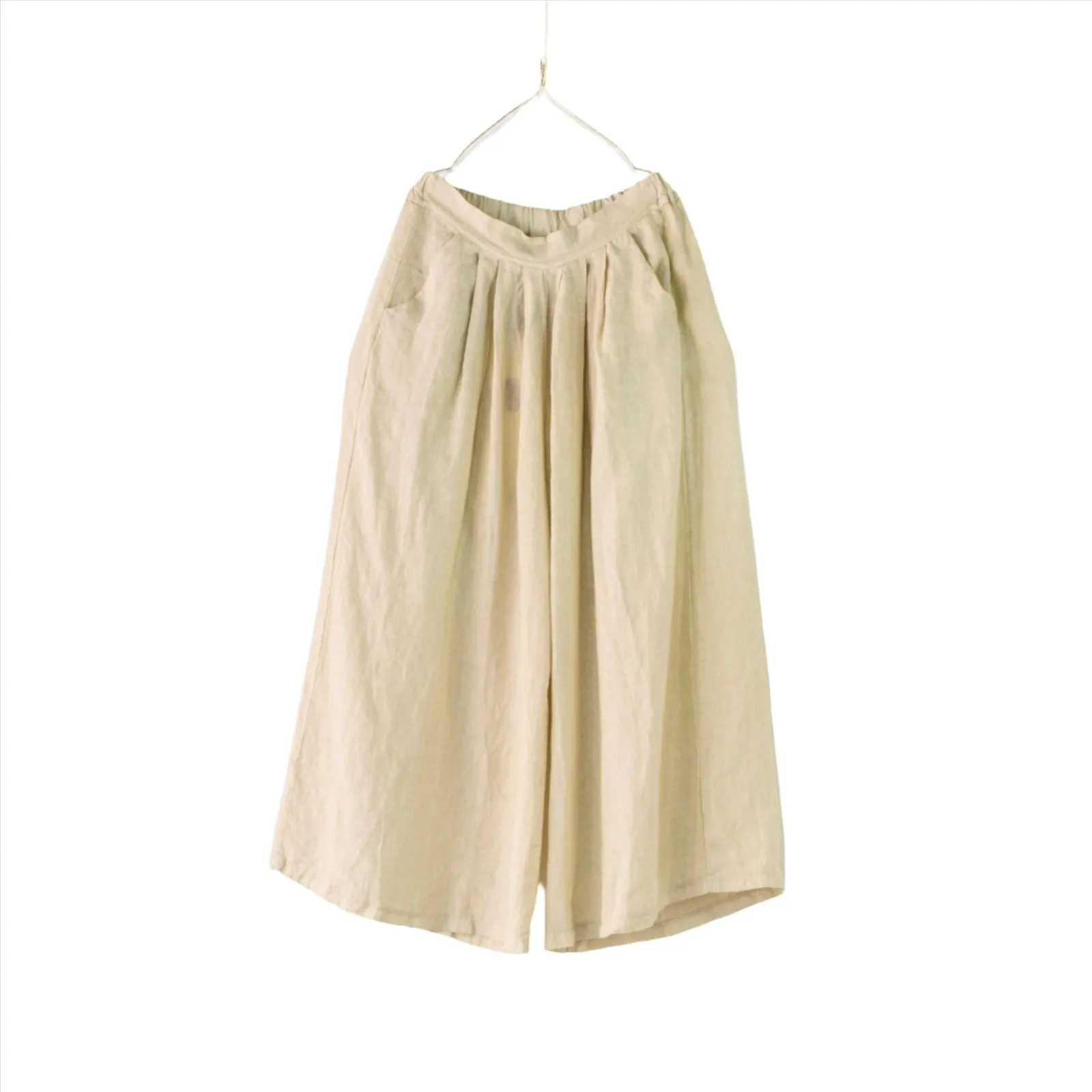 Full Length Wide Leg Linen Pants