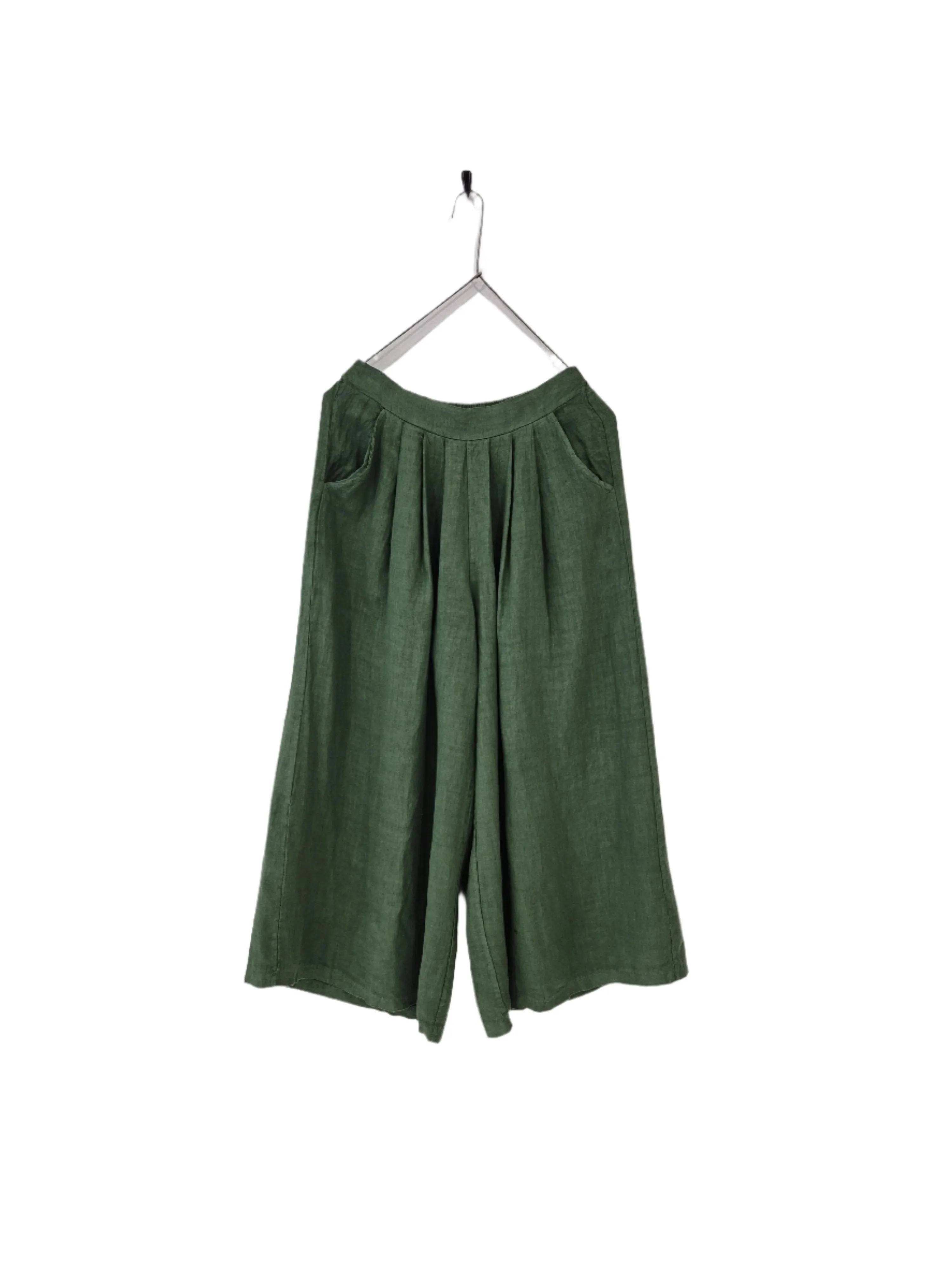 Full Length Wide Leg Linen Pants