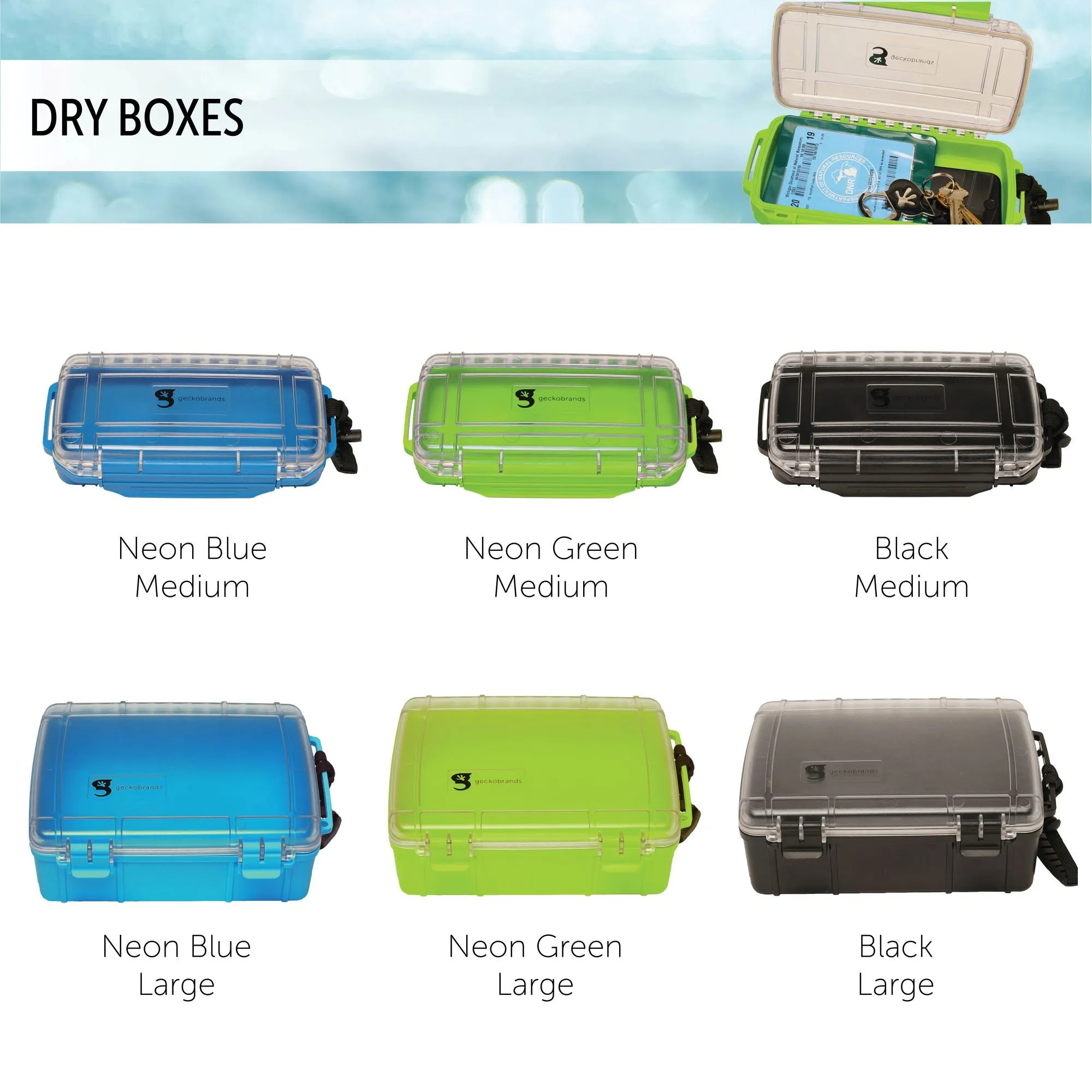 Geckobrands - Waterproof Dry Boxes