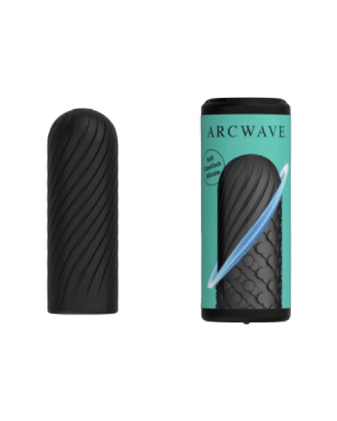 Ghost Discreet Reversible Silicone Pocket Stroker - Black