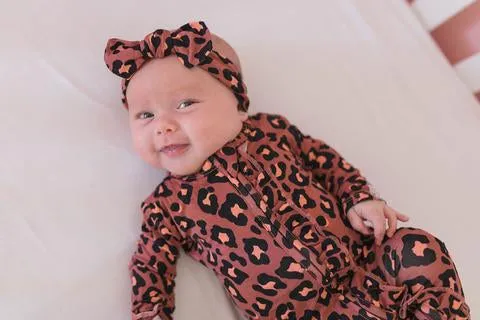Gigi and Max Sienna Leopard Knot Headband