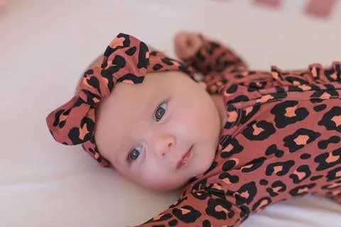 Gigi and Max Sienna Leopard Knot Headband
