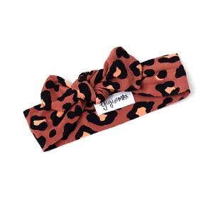 Gigi and Max Sienna Leopard Knot Headband