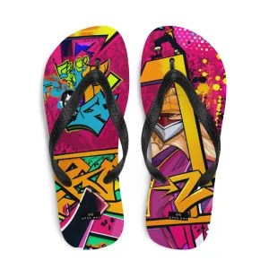 Graffiti on Acid (v4) Flip-Flops