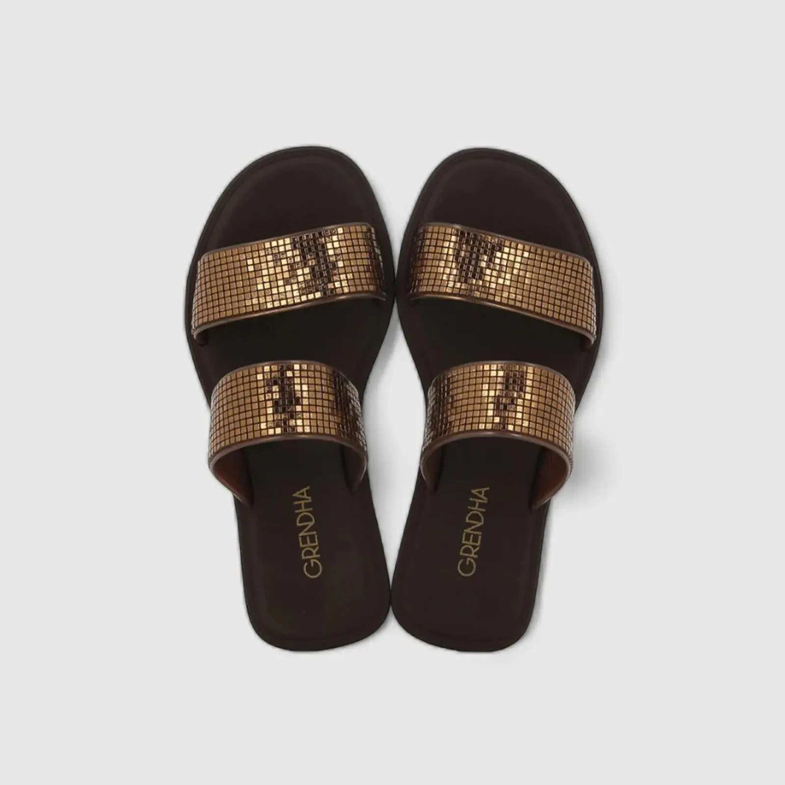 Grendha Buriti Icone Slide Brown 18694