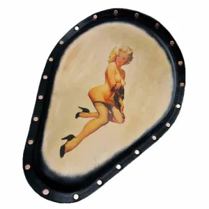 Harley Sportster Spring Seat Chopper Tattoo Topless Copper Rivets Leather MRC