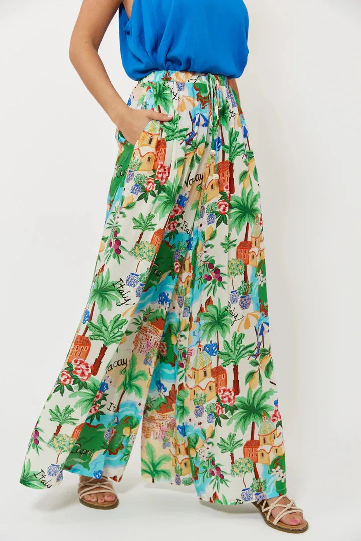 Haven Isola Palazzo Trousers - Capri
