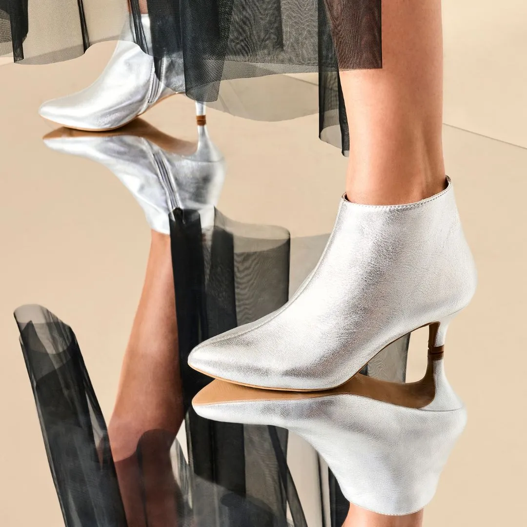 Hazel - Silver Leather