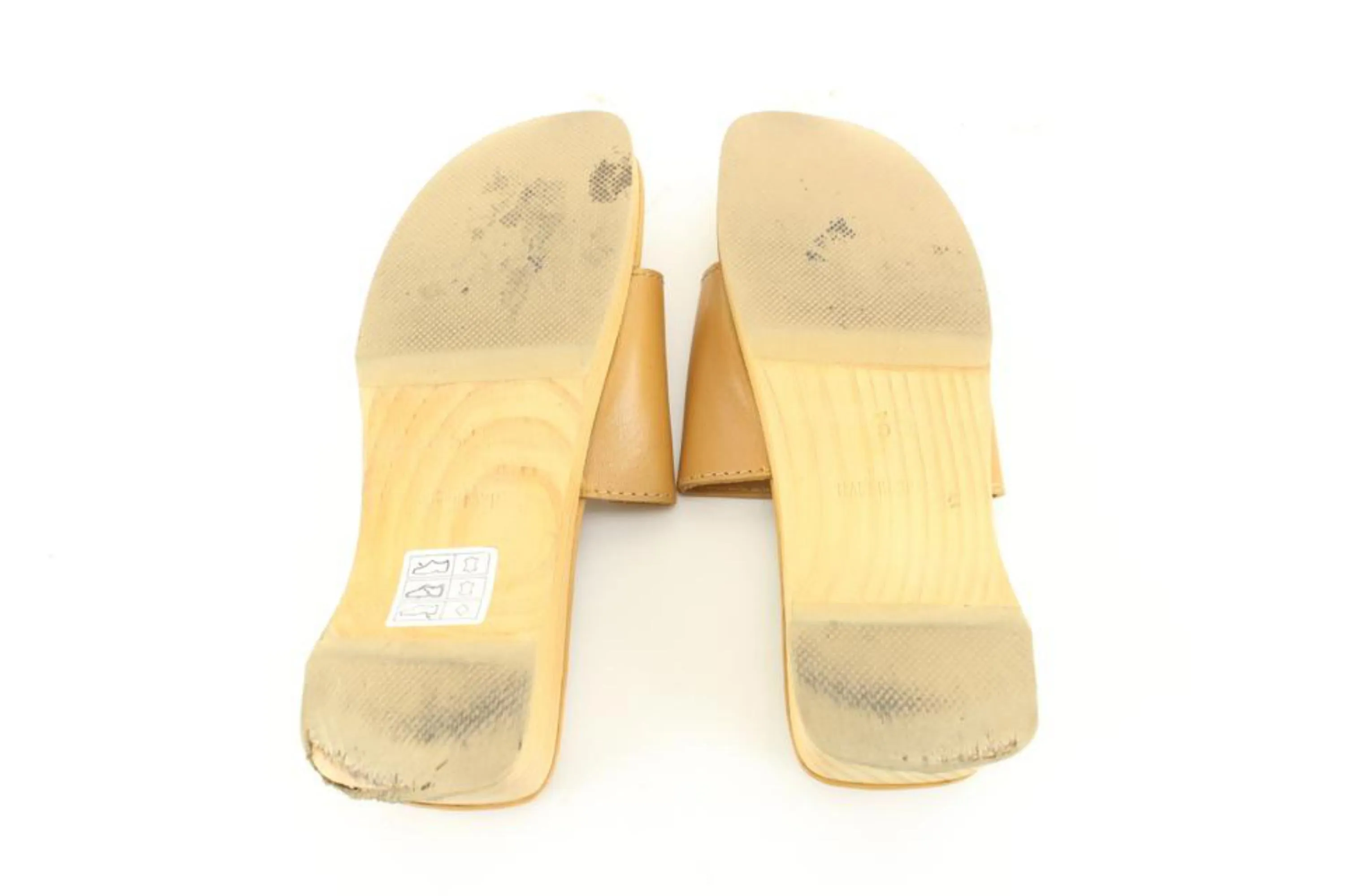 Hermès Women's Size 35 Evelyne Leather Clog Sandal Slides 51h628s