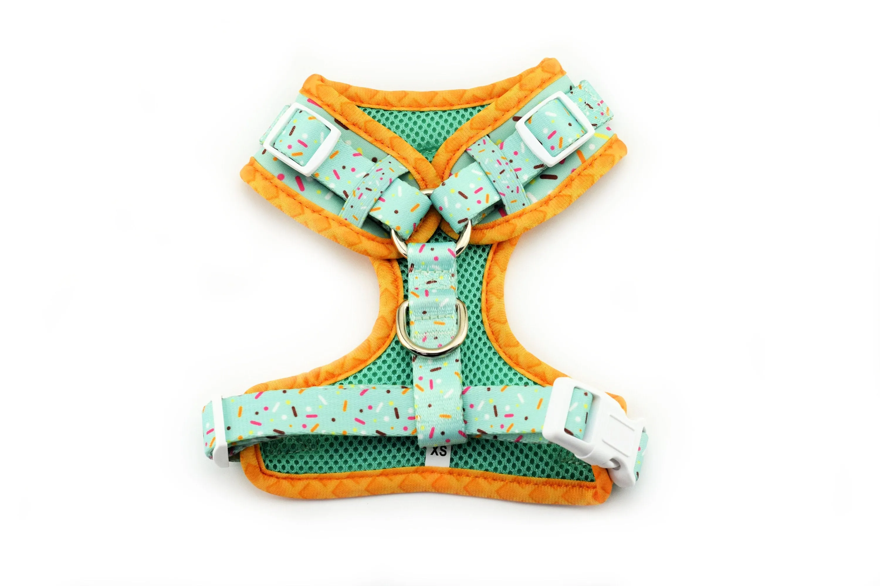 Ice Cream Sprinkles Dog Harness - Mint