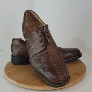 Johnston &amp; Murphy Shuler Bicycle Dark Brown Leather Lace Up Derby Men's Size 12