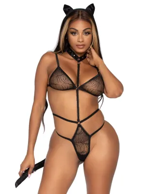 Leg Avenue 2 PC Sex Kitten Set LA87029