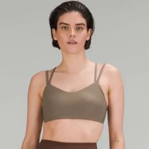 Lululemon Like a Cloud Ribbed Bra Light Support B/C Cup Nomad Size 6 Sports Bra