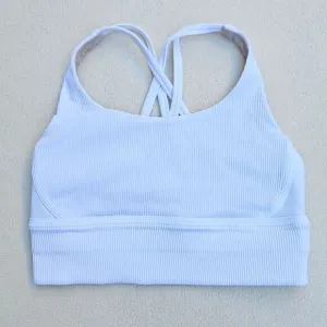 Lululemon Energy Vapor Longline Ribbed Sports Bra