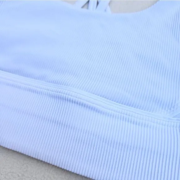 Lululemon Energy Vapor Longline Ribbed Sports Bra