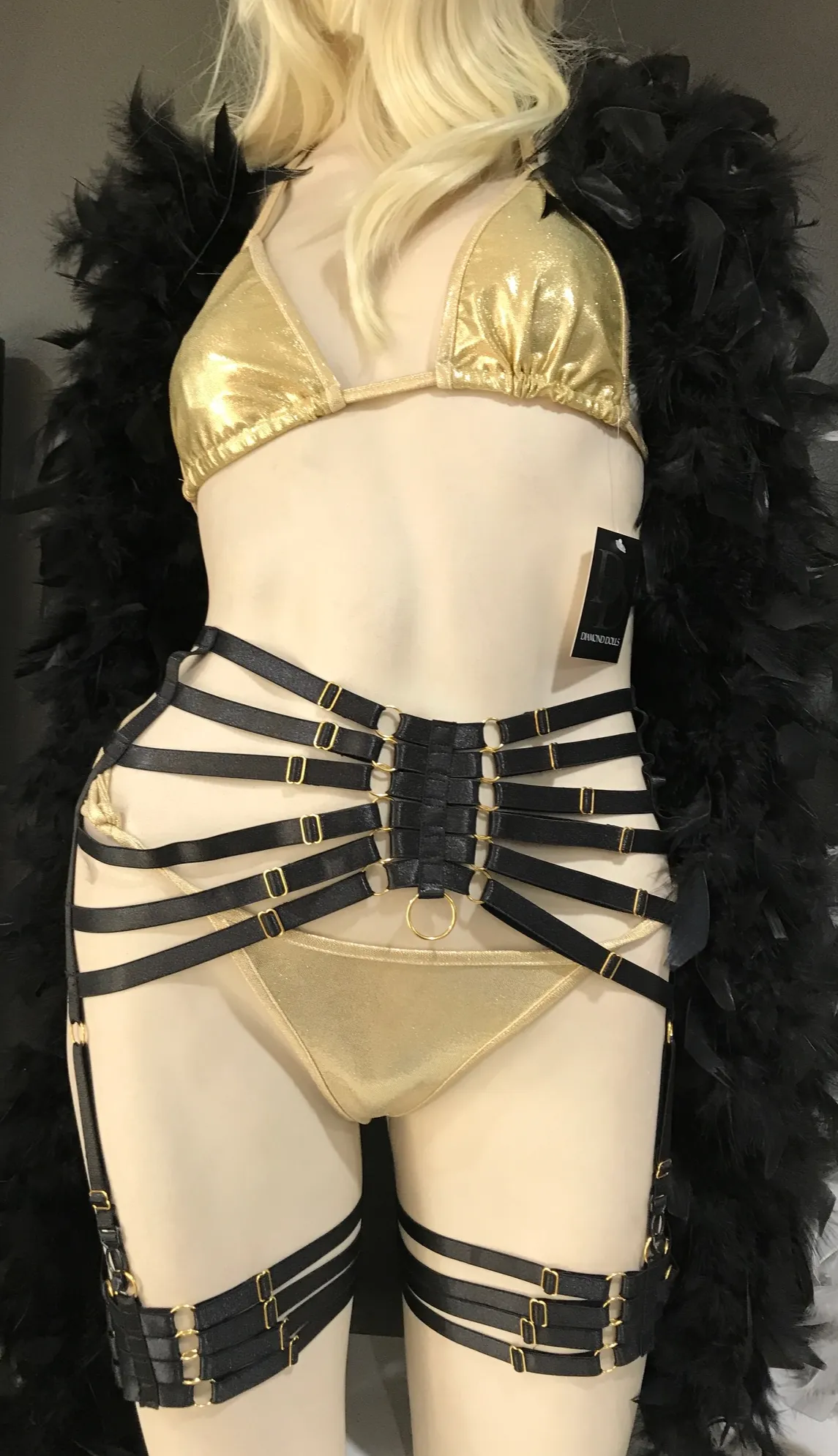 Luxe Strappy Suspender Belt