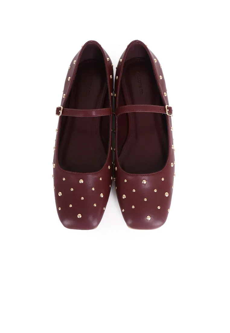 Lyla Ballerina & Flats With Stub (Maroon)
