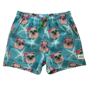 Men's Stretchy Trunks: Quok-Star