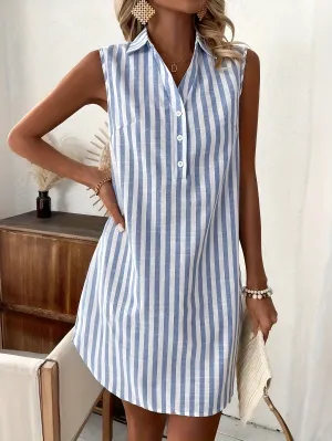 Mildred WBC– Striped Shirt Dress
