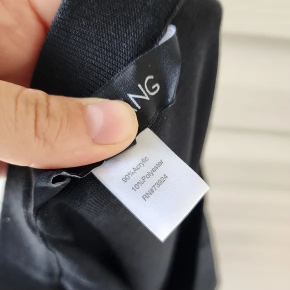 Ming Wang black jersey flip skirt XL