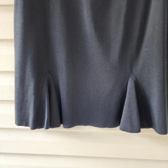 Ming Wang black jersey flip skirt XL