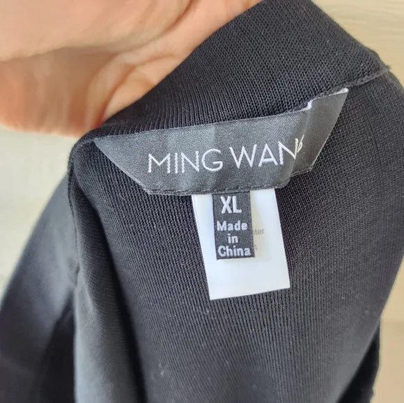 Ming Wang black jersey flip skirt XL