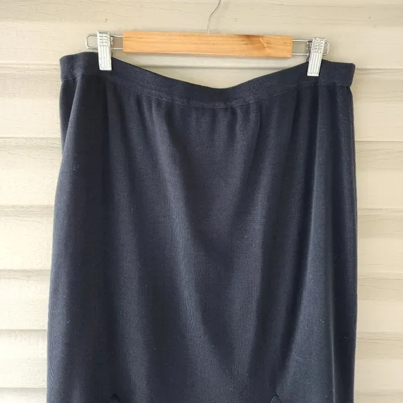 Ming Wang black jersey flip skirt XL