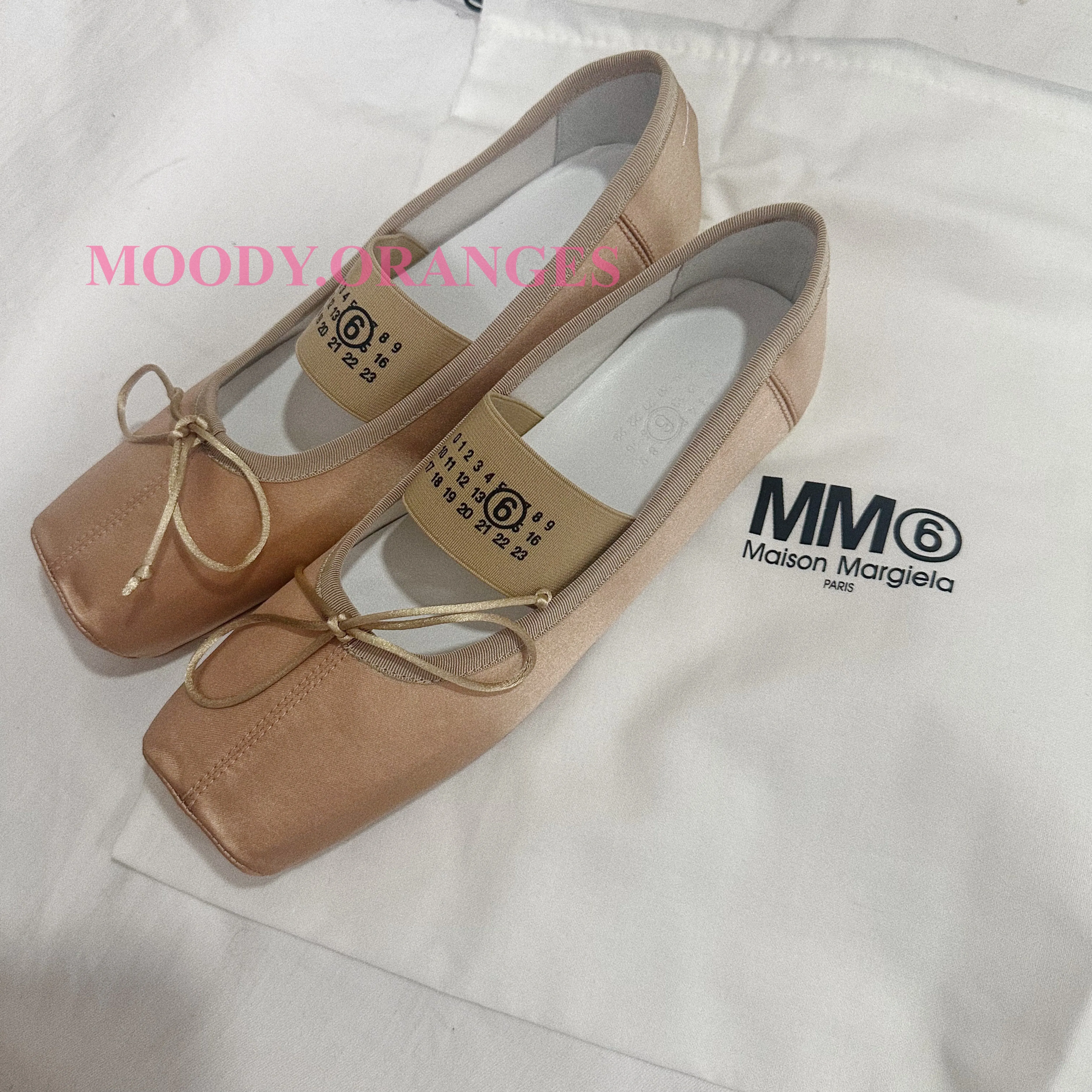 MM6 Maison Margiela Brown Ballet flats