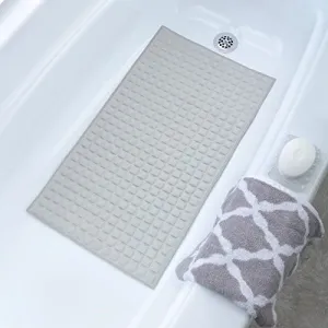 New Style Collection Cream Pillow Top Plus Safety Bath Mat Provides The Very Finest in Cushioned Comfort and Slip-Resistance 15.74" X 27.59"