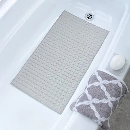 New Style Collection Cream Pillow Top Plus Safety Bath Mat Provides The Very Finest in Cushioned Comfort and Slip-Resistance 15.74" X 27.59"