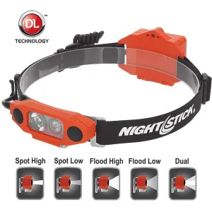 Nightstick DICATA Intrinsically Safe Low Profile Dual Light Headlamp