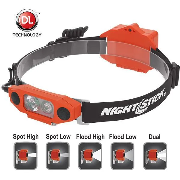 Nightstick DICATA Intrinsically Safe Low Profile Dual Light Headlamp
