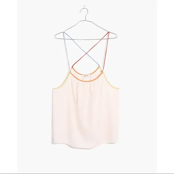NWT Madewell Strappy Colorblock Pajama Top