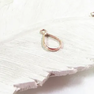 Open Resin Bezel - Drop, 18mm, Single Ring - Choose Your Metal