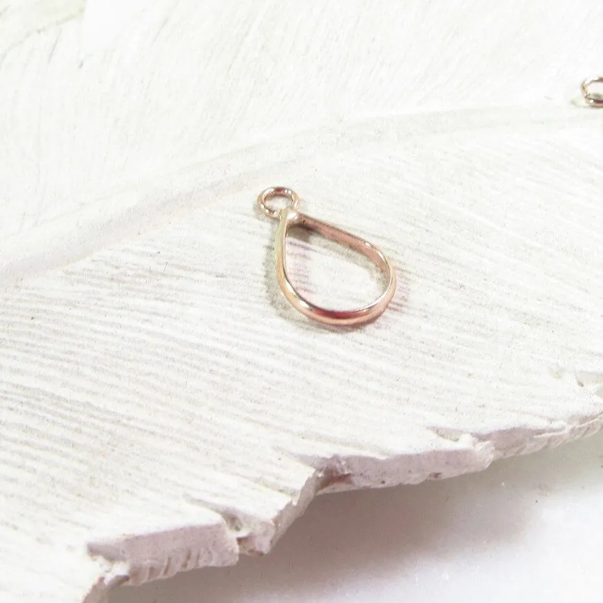 Open Resin Bezel - Drop, 18mm, Single Ring - Choose Your Metal