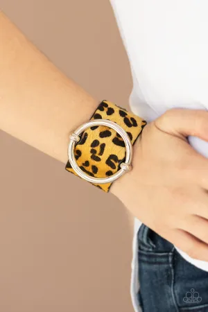 Paparazzi - Asking FUR Trouble - Yellow Bracelet