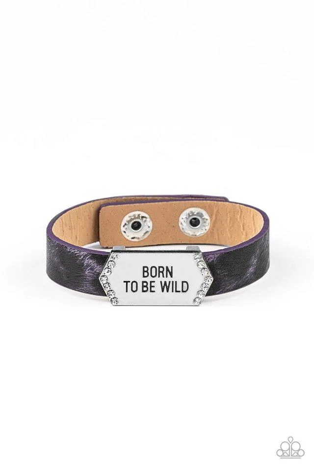Paparazzi - Born To Be Wild - Purple Bracelet