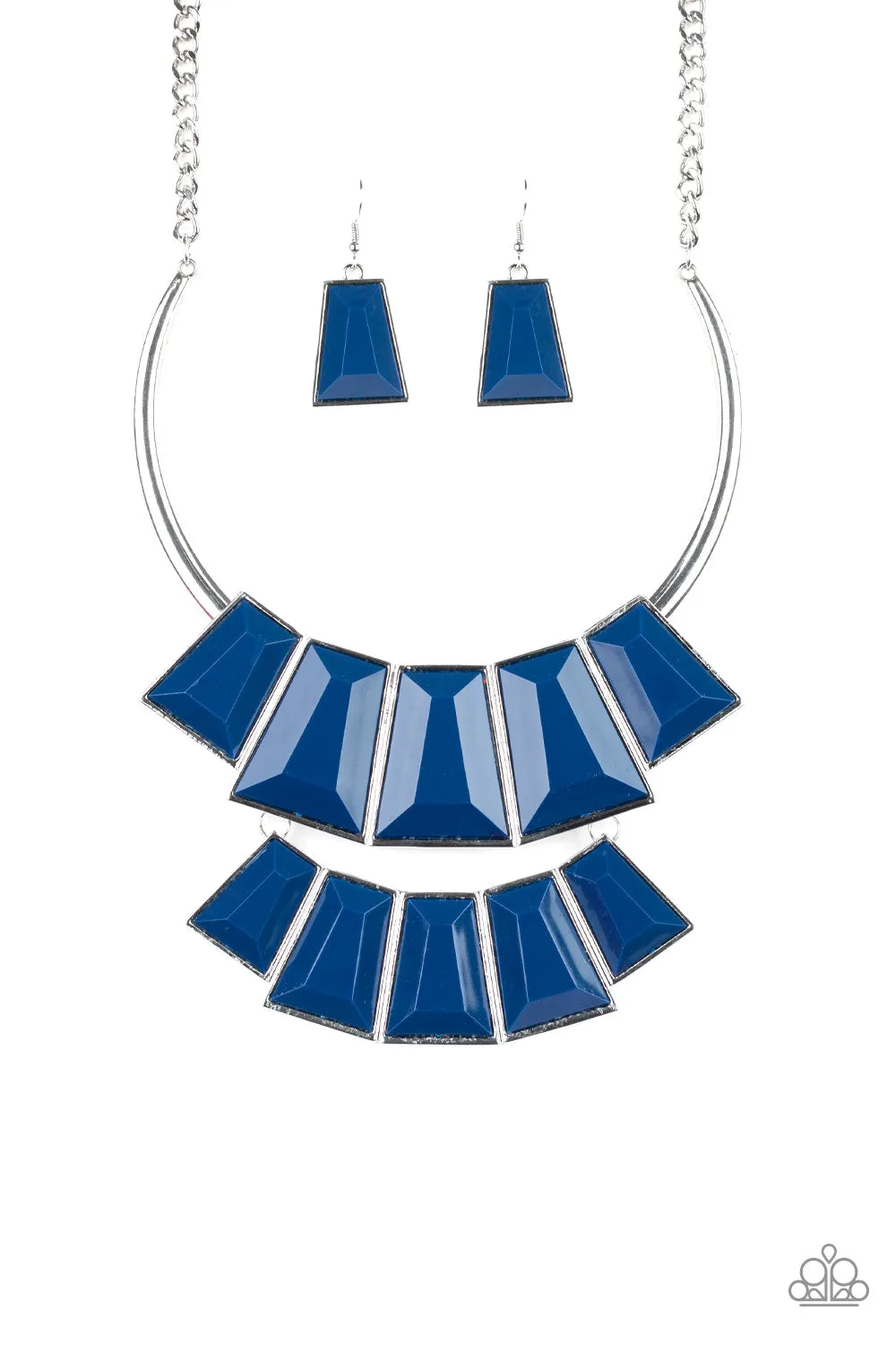 Paparazzi Lions, TIGRESS, and Bears Necklace Blue