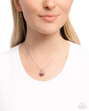 Paparazzi Ornamental Occupation Necklace Pink