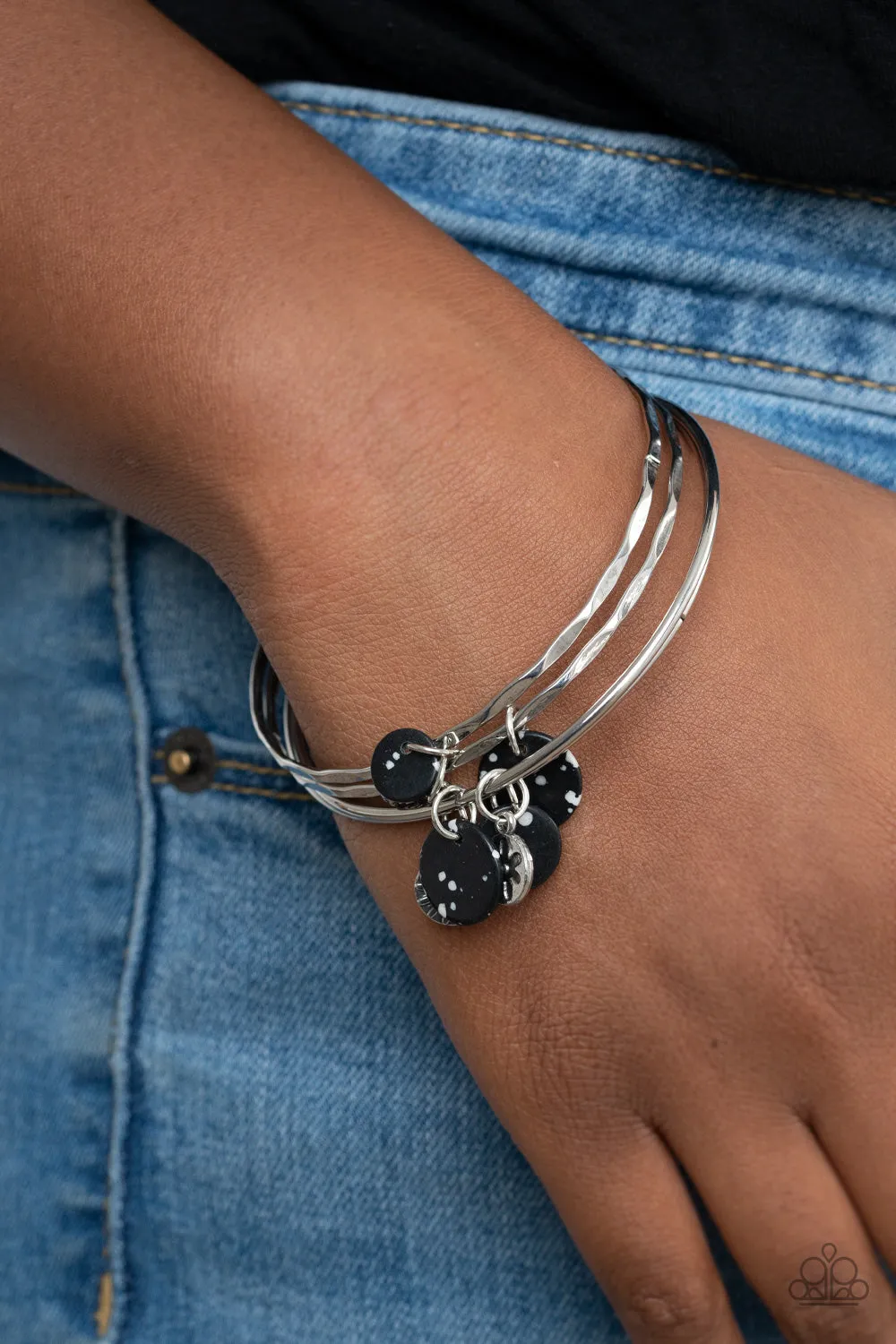 Paparazzi Prairie Plains - Black Charm Bracelets