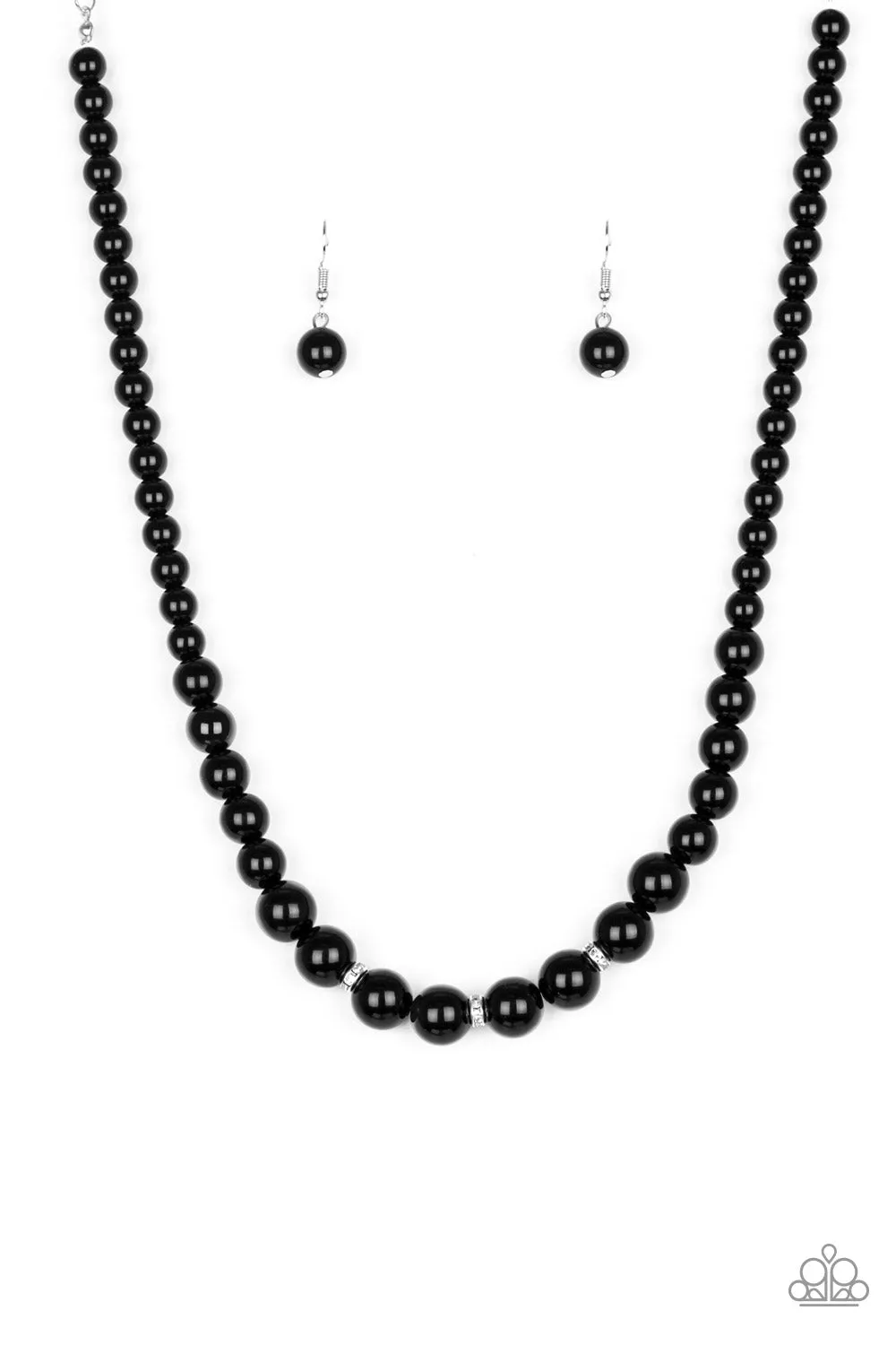 Paparazzi Royal Romance Necklace Black & Radiantly Royal Bracelet Black