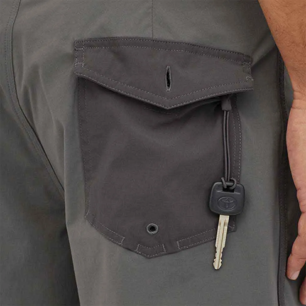Patagonia Scallop Hem Stretch Wavefarer 18 Boardshorts -Forge Grey