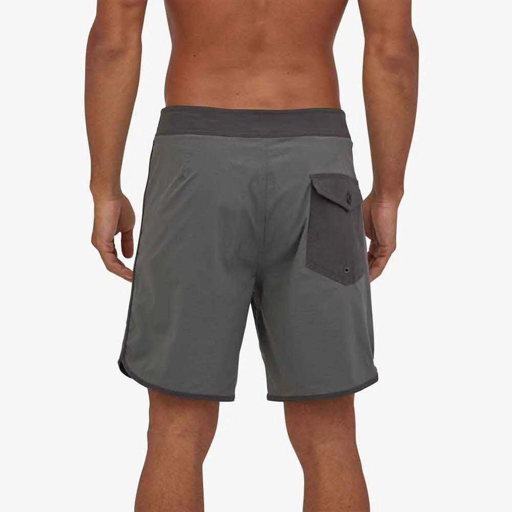 Patagonia Scallop Hem Stretch Wavefarer 18 Boardshorts -Forge Grey