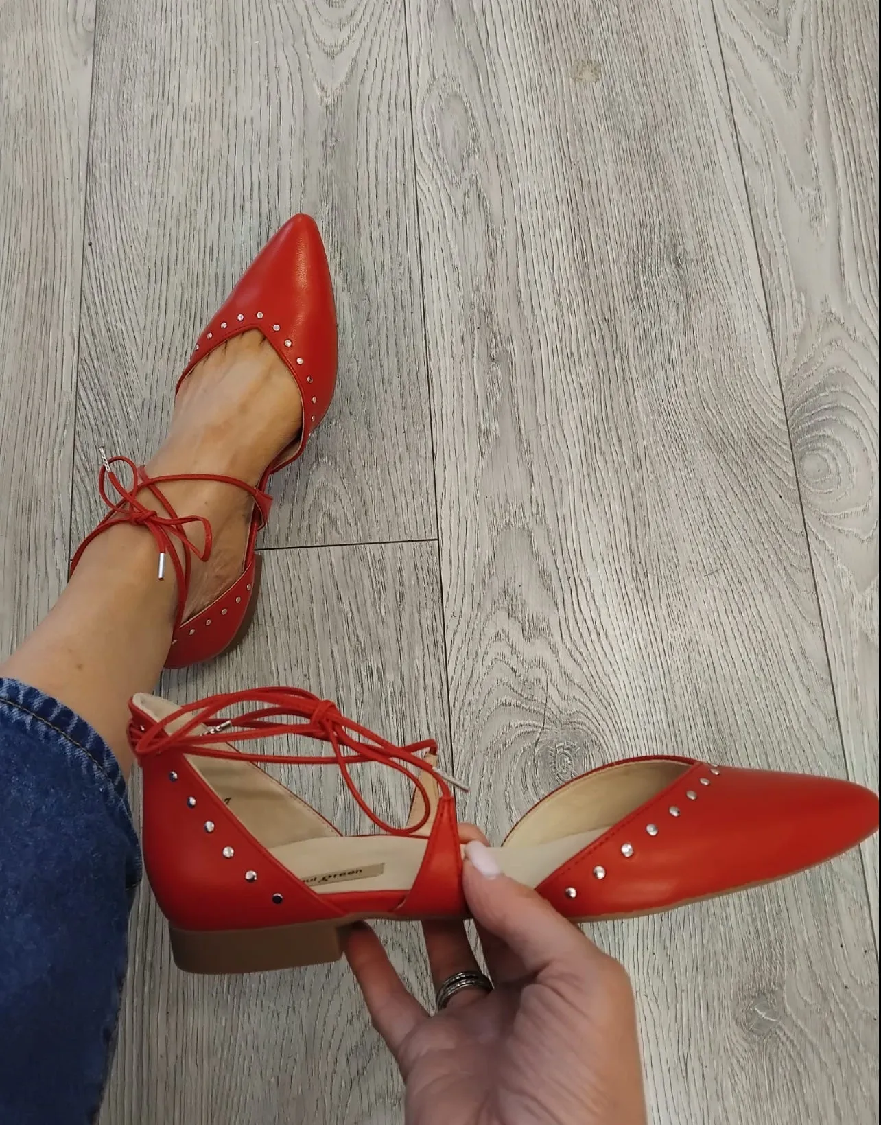 Paul Green - 1176 Red Ballerina Mary Jane