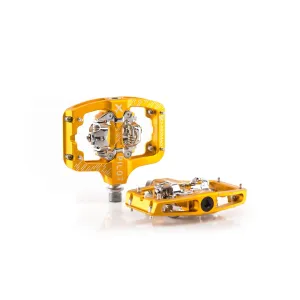 Pedales de Clip PILOT SPD, Dorado