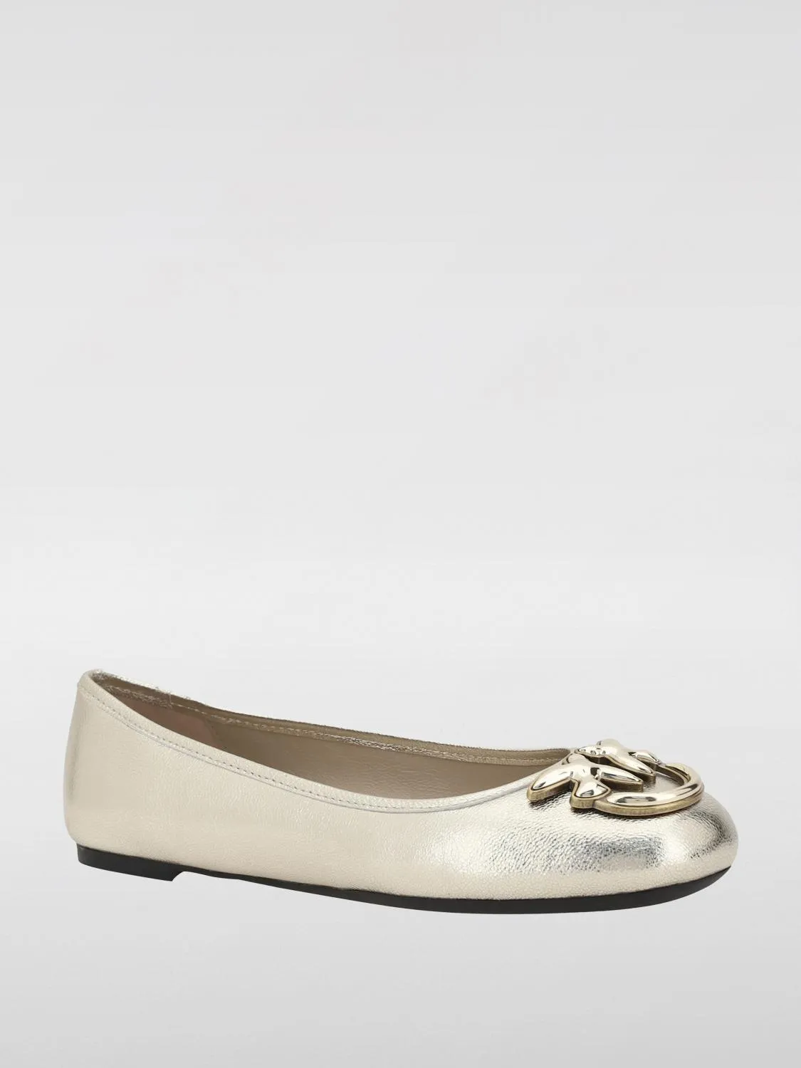 Pinko Ballet Flats Woman Silver