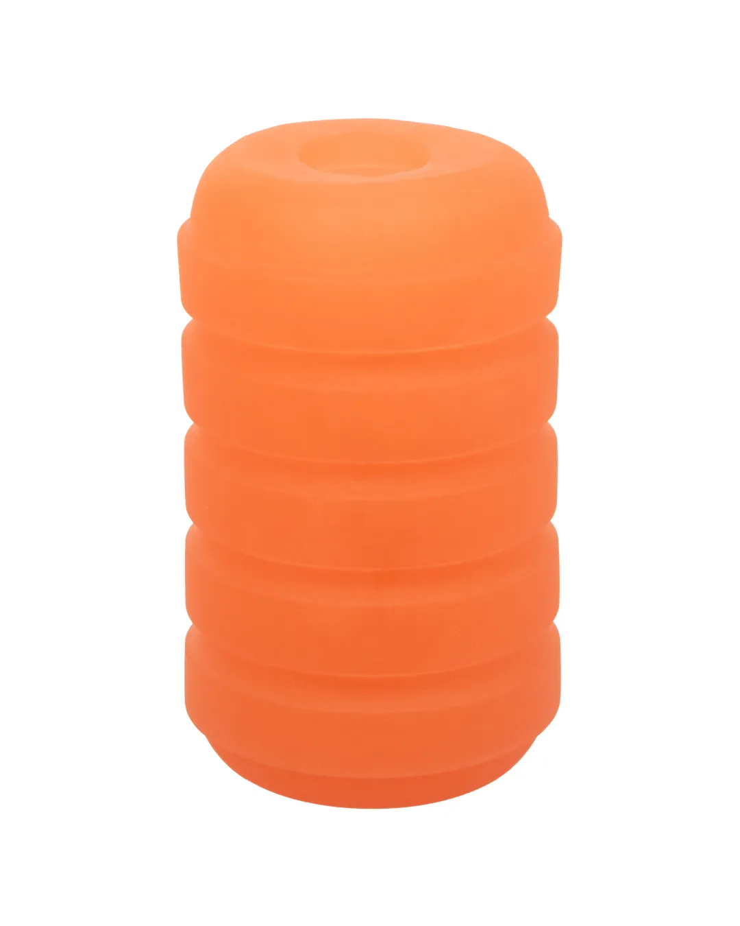Pop Sock Ribbed Ultra Squishy Reversible Stroker - Orange